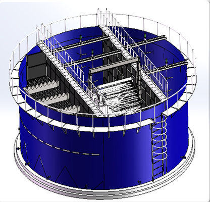 SABR Biogas Uasb Tank خزانات مياه الصرف الصحي تحت الأرض 17 طنًا